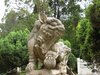 guardião chinês estátua do cão