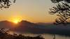 por do sol em laos