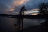 pôr do sol no lago