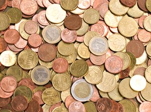 moedas de euro textura 2: 