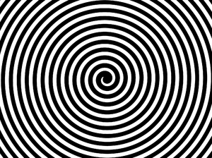 espiral preto e branco: 